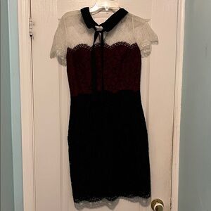 Sandro tricolour Lace Dress